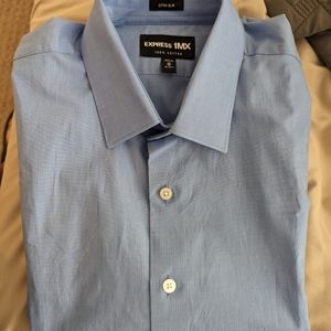 Express blue dress shirt